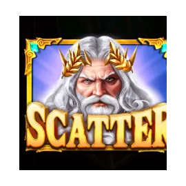 Gates of Olympus Zeus scatter symbol that triggers Free Spins